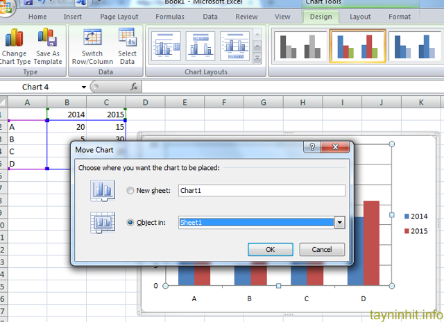 Cách vẽ đồ thị trên Excel 2007, 2010, 2013