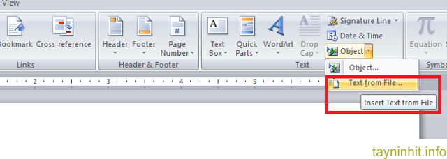 Cách gộp nhiều văn bản trong Word