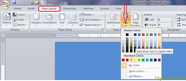 Cách thay đổi Background Word đơn giản