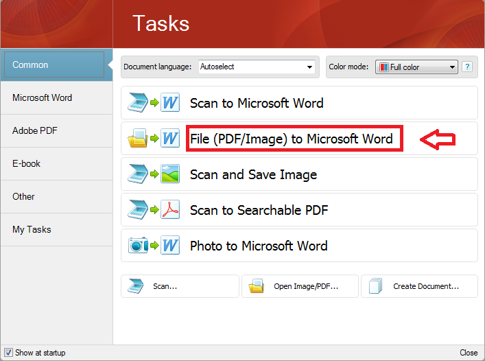 Phần mềm chuyển file PDF sang Word