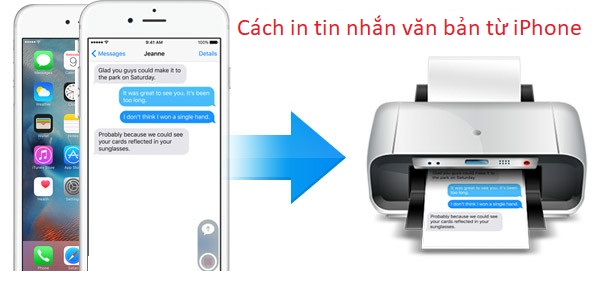 Cách in tin nhắn văn bản từ iPhone