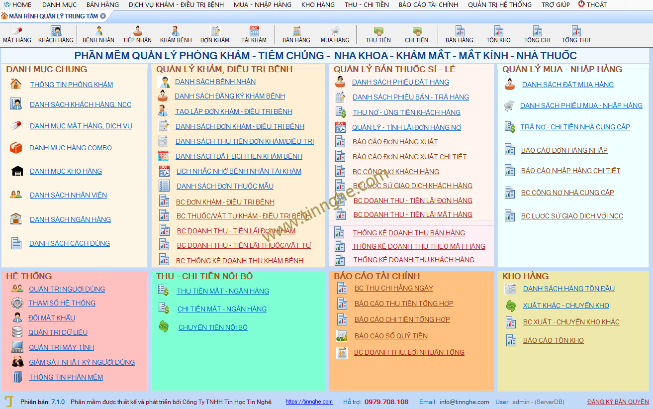 Phần mềm quản lý Nhà Thuốc, Phòng Khám, Phòng Răng, Trung tâm y tế